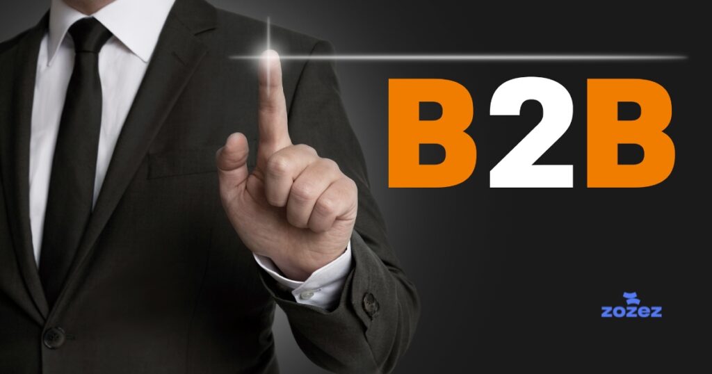 B2B executives analyzing influencer marketing campaign data on dashboard
