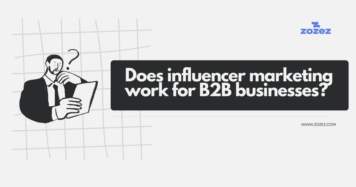 B2B executives analyzing influencer marketing campaign data on dashboard